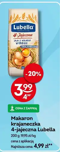 Żabka Makaron krajaneczka 4-jajeczna Lubella oferta