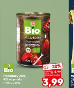 Kaufland Pomidory całe Bio oferta