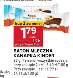 Stokrotka Baton mleczna kanapka Kinder Ferrero oferta