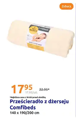 Action Prześcieradło z dżerseju Comfibeds oferta
