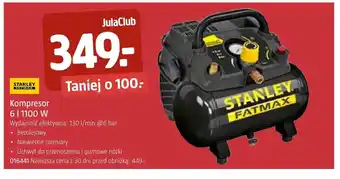 Jula Kompresor bezolejowy Stanley oferta