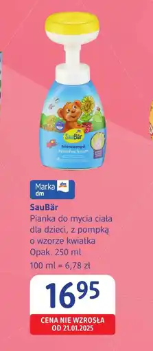 dm drogerie markt Pianka do ciała SauBär oferta