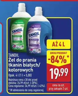ALDI Żel do prania Tandil oferta