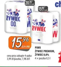 Społem Szczecin Piwo Zywiec Premium, Zywiec 0,0% oferta