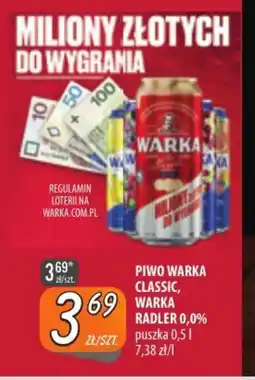 Społem Szczecin Piwo Warka Classic, Warka Radler 0,0% oferta