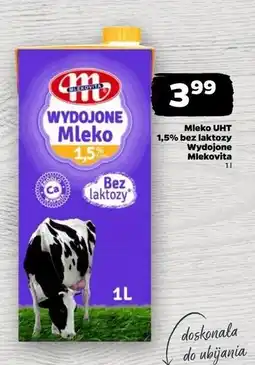 Netto Mleko bez laktozy 1.5% Mlekovita Wydojone oferta