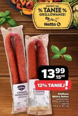 Netto Kiełbasa z gęsiną Mistrz Rohus oferta