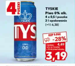 Kaufland Tyskie piwo 0% oferta