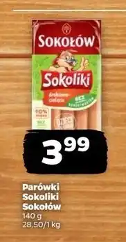 Netto Parówki drobiowo cielęce bez glutenu i laktozy Sokołów Sokoliki oferta