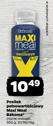 Netto Jogurt waniliowy Bakoma Maxi Meal oferta