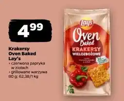 Netto Krakersy wielozbożowe papryka, zielona cebulka i pomidor Lay's Oven Baked (Prosto Z Pieca) oferta