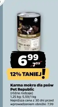 Netto Karma dla psa wątróbka z warzywami Pet Republic oferta