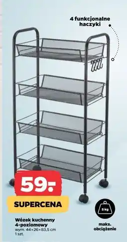 Netto Wózek kuchenny 4-poziomowy 44 x 26 83.5 cm oferta