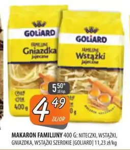 Społem Szczecin Makaron Familijny Goliard oferta