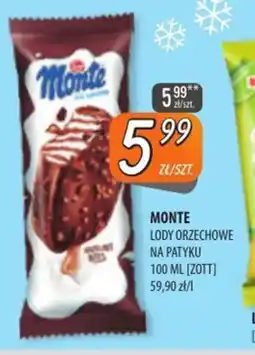 Społem Szczecin Lody Monte orzechowe na patyku oferta