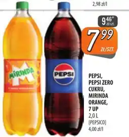 Społem Szczecin Pepsi, Pepsi Zero Cukru, Mirinda Orange, 7 Up oferta