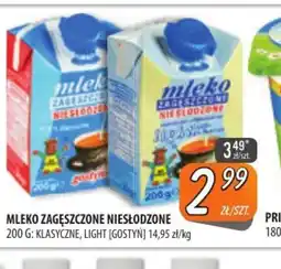 Społem Szczecin Mleko zagęszczone niesłodzone oferta