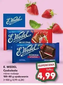 Kaufland Czekolada gorzka wiśniowa E. wedel oferta