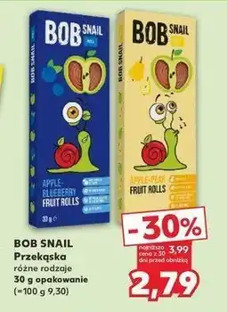 Kaufland Przekąska jabłkowo-gruszkowa Bob snail oferta
