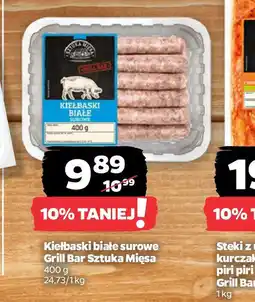 Netto Kiełbaski białe surowe Grill Bar Sztuka Mięsa oferta