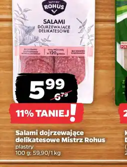 Netto Salami dojrzewające delikatesowe Mistrz Rohus oferta