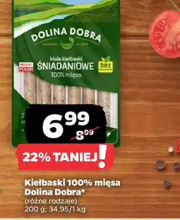 Netto Kiełbaski 100% mięsa Dolina Dobra oferta