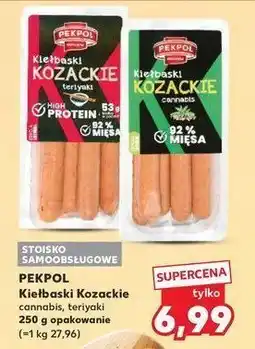 Kaufland Kiełbaski kozackie teriyaki Pekpol oferta