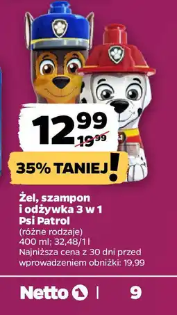 Netto Zel, szampon i odżywka 3 w 1 Psi Patrol oferta