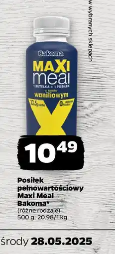 Netto Posiłek pełnowartościowy Maxi Meal Bakoma oferta