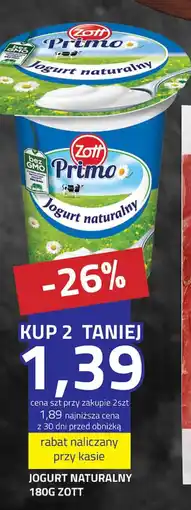 Hildebrandt Jogurt naturalny Zott Primo oferta