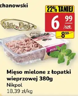 API MARKET Mięso mielone z łopatki wieprzowej Nikpol oferta