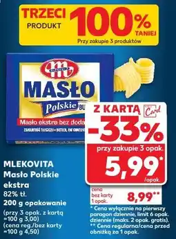 Kaufland Masło Polskie ekstra Mlekovita oferta