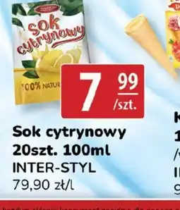 API MARKET Sok cytrynowy Inter-Styl oferta
