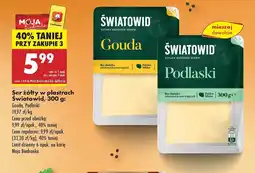 Biedronka Ser gouda plastry Światowid oferta