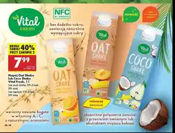 Biedronka Napój oat shake banan pomarańcza Vital fresh oferta