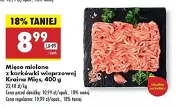 Biedronka Mięso mielone z karkówki wieprzowej Kraina mięs oferta