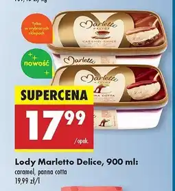 Biedronka Lody delice caramel Marletto oferta
