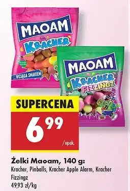 Biedronka Gumy rozpuszczalne kracher Haribo maoam oferta