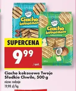 Biedronka Ciacho kokosowe z mleczną czekoladą Twoje słodkie chwile oferta