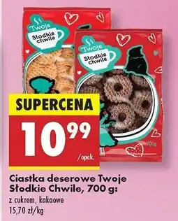 Biedronka Ciastka deserowe z cukrem Twoje słodkie chwile oferta