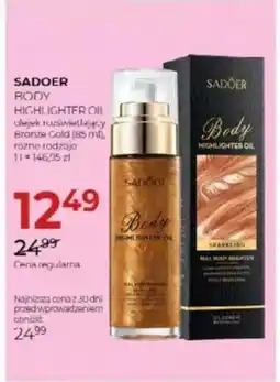 Jawa Drogerie Sadoer Body Highlighter Oil oferta