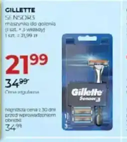 Jawa Drogerie Maszynka do golenia Gillette Sensor3 oferta