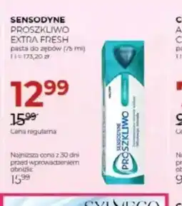 Jawa Drogerie Sensodyne Proszkliwo Extra Fresh oferta