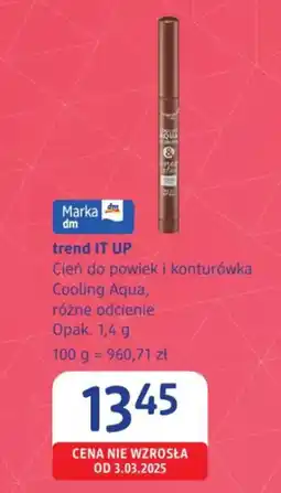 dm drogerie markt Cień do powiek i konturówka trend IT UP Cooling Aqua oferta