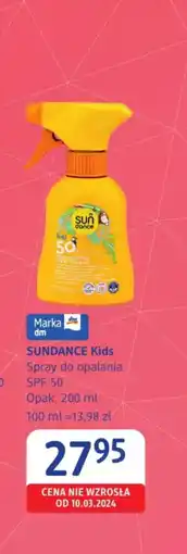 dm drogerie markt SUNDANCE Kids Spray do opalania SPF 50 oferta