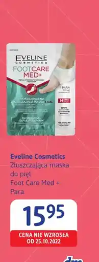 dm drogerie markt Eveline Cosmetics Złuszczająca maska do pięt Foot Care Med + Para oferta