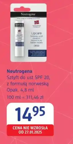 dm drogerie markt Neutrogena sztyft do ust SPF 20 oferta