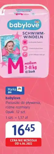 dm drogerie markt Pieluszki do pływania babylove oferta