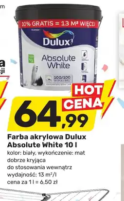 Bricomarche Farba akrylowa Dulux Absolute White oferta