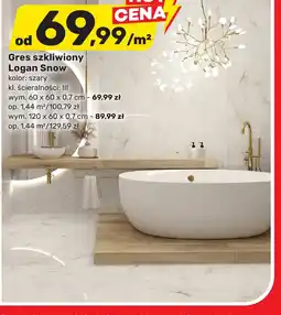Bricomarche Gres szkliwiony Logan Snow oferta